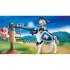 Playmobil Knights– Set portabil Cavaler si Cal (PM70106)