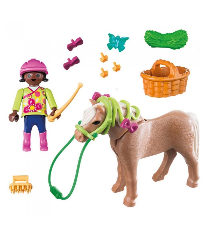 Playmobil Special Plus– Figurina fetita cu ponei (PM70060)